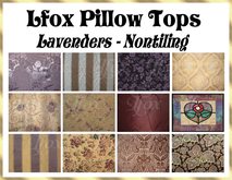 lfox Pillow Tops - Lavenders (boxed)