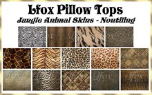 lfox Pillow Tops - Jungle Animal Skins (boxed)