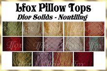 lfox Pillow Tops - Dior Solids (boxed)