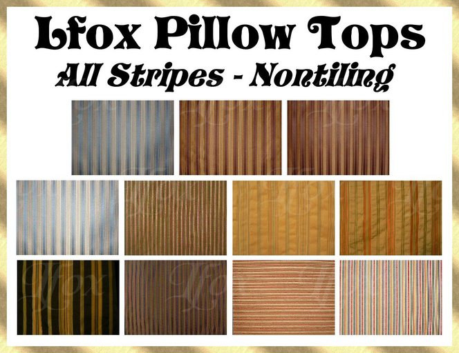 lfox Pillow Tops - All Stripes (boxed)