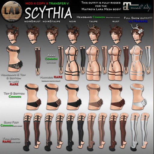 [LAB737] Scythia Top&Bottom (taupe)