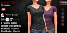 GAS [Ladies Tee Charlotte - 5 Favorite Colors w/HUD PACK]