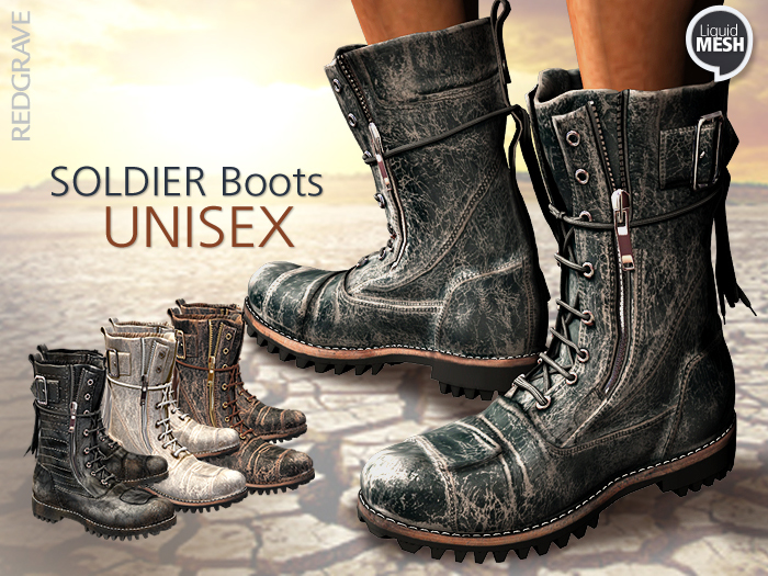 LQMesh - Soldier Boots - REDGRAVE
