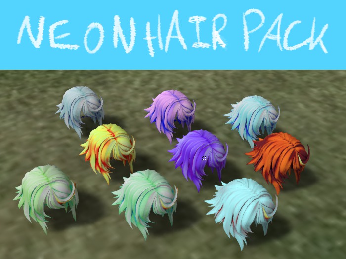 KemonoNeonHairPackByCC
