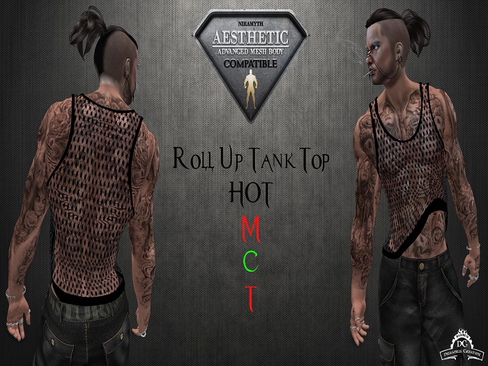 *DC* AESTHETIC Roll Up Tank Top - HOT