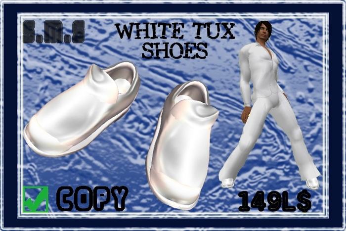 Tux Shoes White BOX by SMS