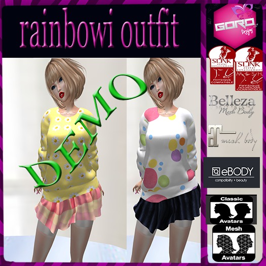 rainbowi outfit DEMO