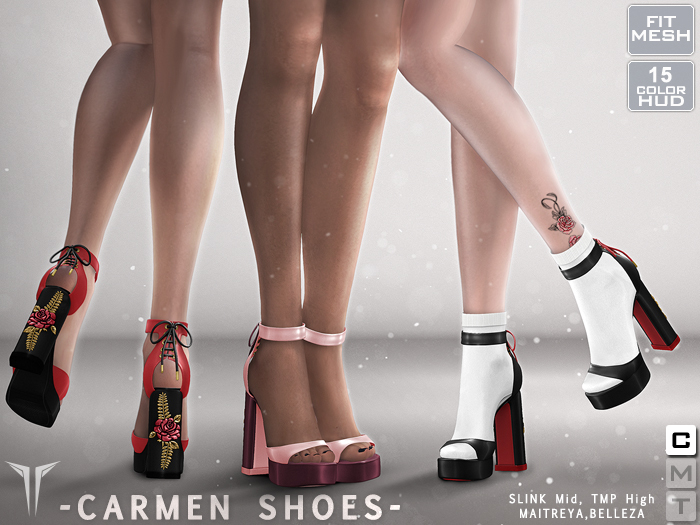 **RE** Carmen Shoes - Maitreya, Belleza, SLink, TMP