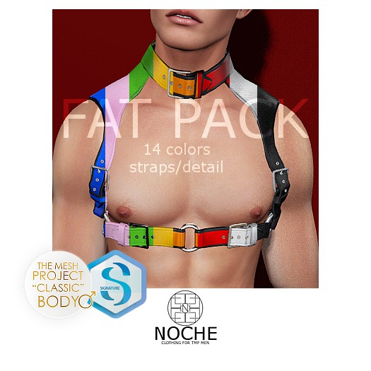 NOCHE. Alexx Chest Harness FATPACK