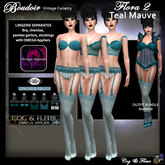 C&F Flora Separates - BoM Lingerie Set (w optional Omega Appliers) -Teal/Mauve