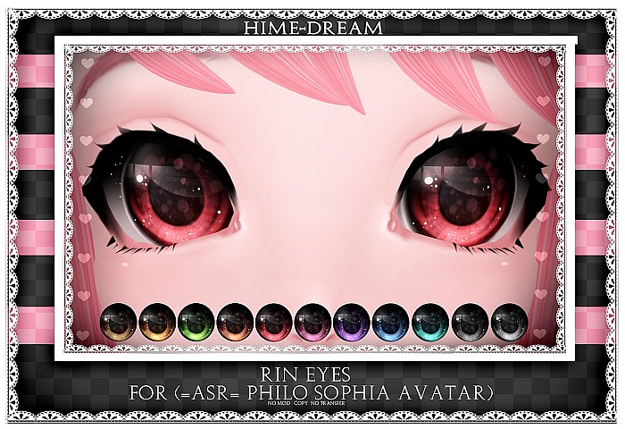 {HIME*DREAM} Rin Eyes - (=ASR= Philo Sophia Avatar)