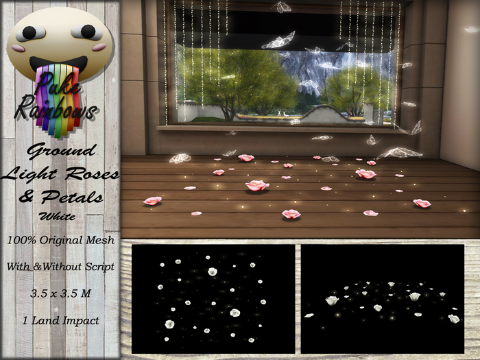 [PR] Ground Light Roses & Petals - White (Boxed)