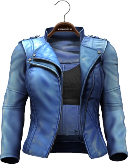 !APHORISM! Easy Rider Jacket Pale Blue - Women
