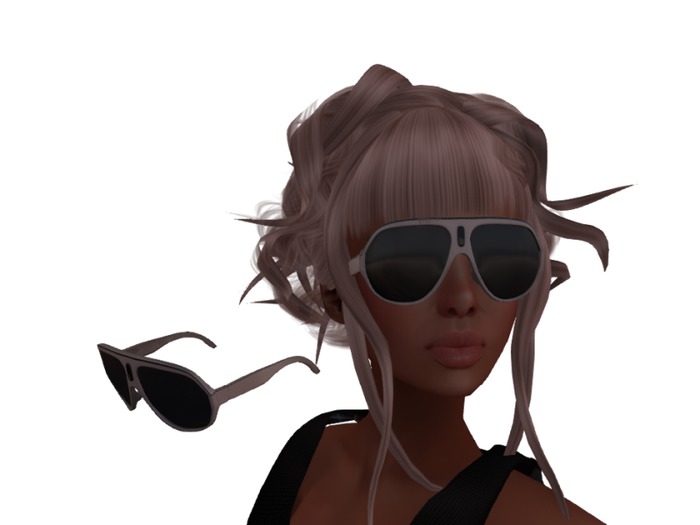 Glasses Mesh Color White(Black Resizer