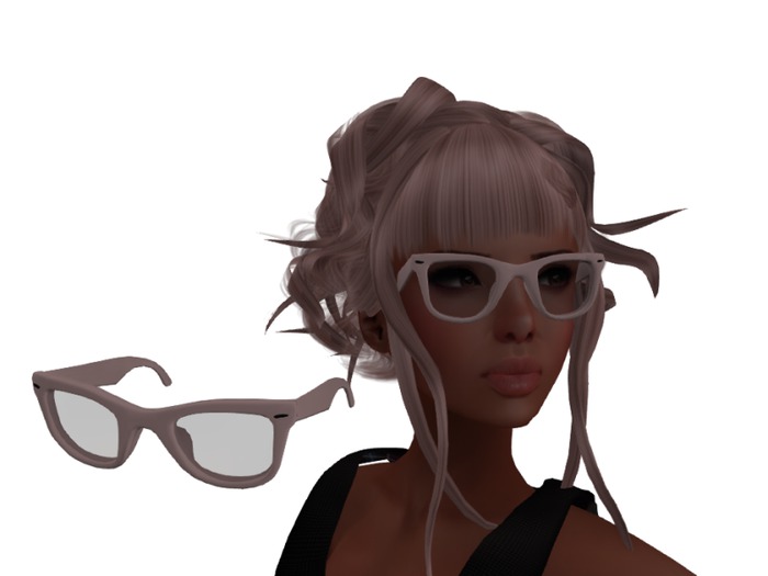 Retro Glasses Mesh Resizer white