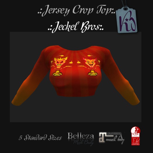 .:KB  Jersey Crop Top Jeckel:.