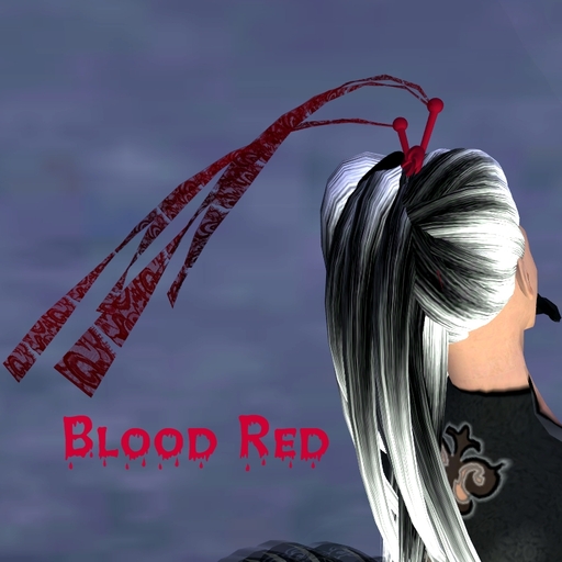 Hair Sticks w/ribbons Red