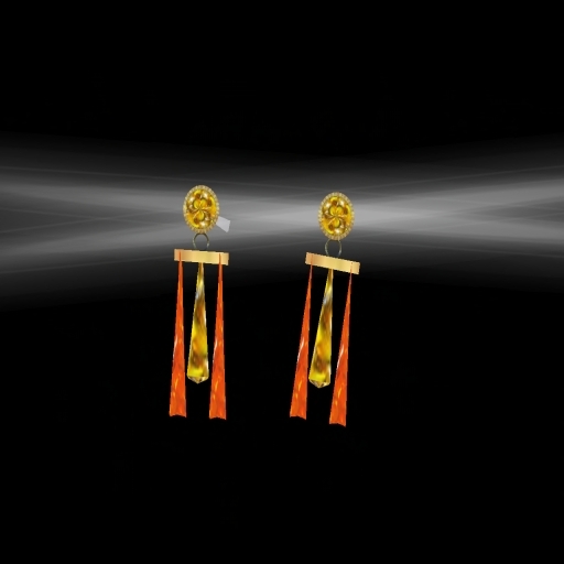 Amber/flexi earrings - boxed