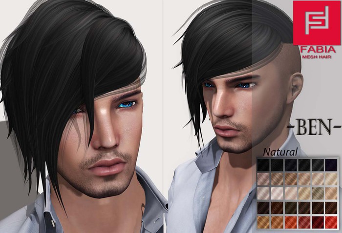 -FABIA- Mesh Hair  <Ben> Natural Tones