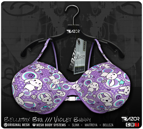Razor/// Bellatrix Bra - Violet Bunny