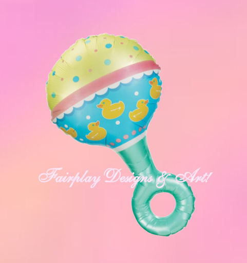 Balloon Rattle Second Life Marketplace - Baby Rattle - Floating Balloon
