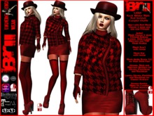 **LIDIA RED VERSION ROCK WINTER STYLE COMPLET OUTFIT **