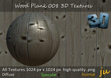 JU Wood Plank 008 3D Textures Full Perm