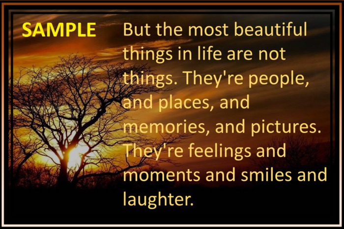 Poster Graphic - The Most Beautiful Things