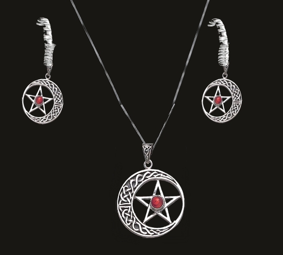 Knotted Moon Jewelry Set