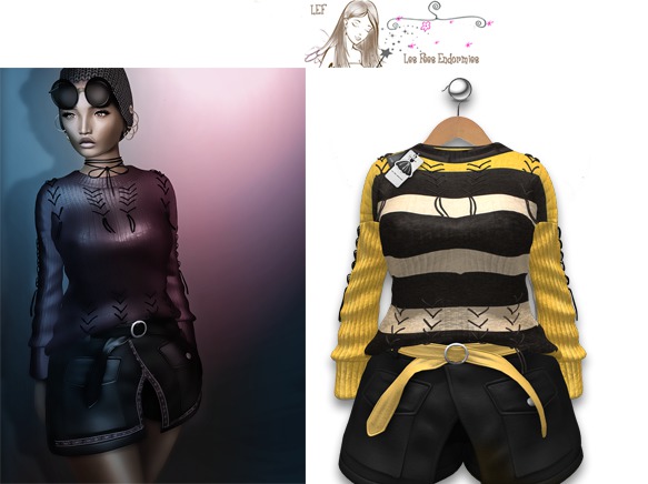 LFE; Outfit Veronique sweater short RJ