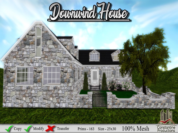 -CP- Unfurnished Downwind House 100% Mesh