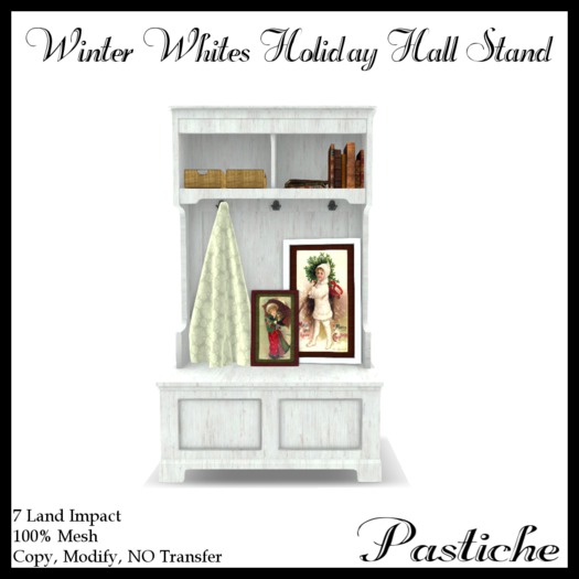 *Pastiche* Winter Whites Holiday Hall Stand [Crated]