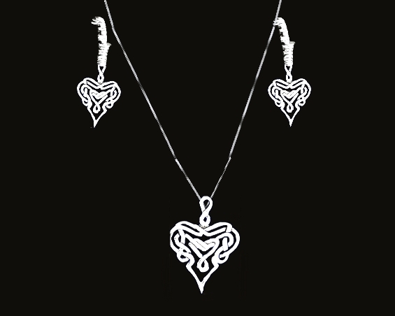 Celtic Heart Jewelry Set