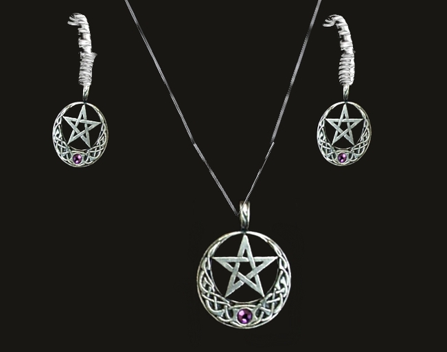 Amethyst Moon Jewelry set