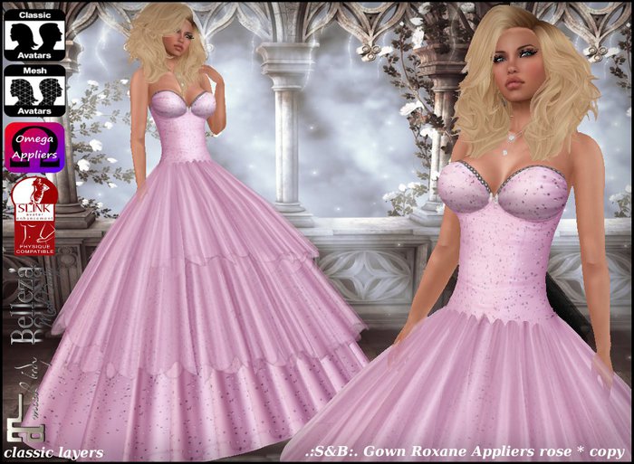 .:S&B:. Gown Roxane Appliers rose