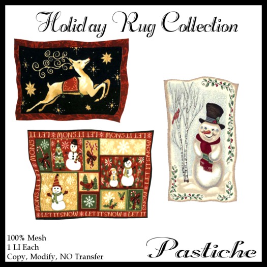 *Pastiche* Holiday Rugs Collection [Crated]