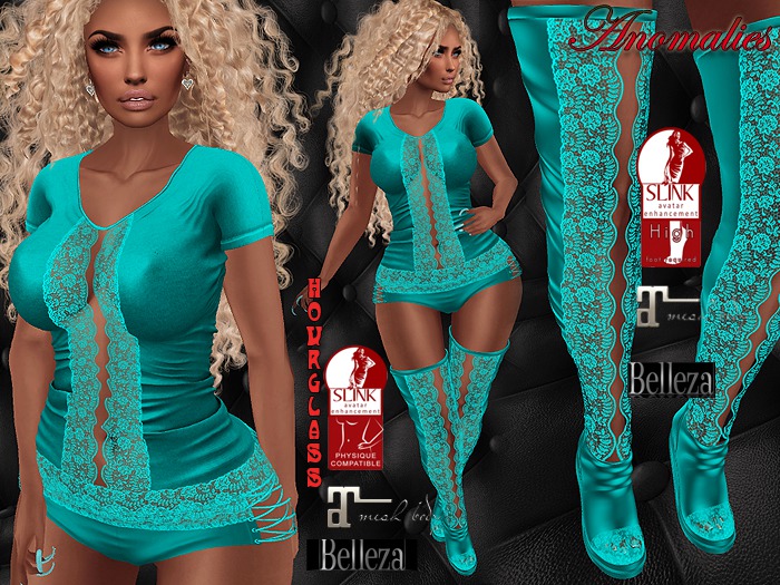 DEMOSuit Turquoise sport openwork