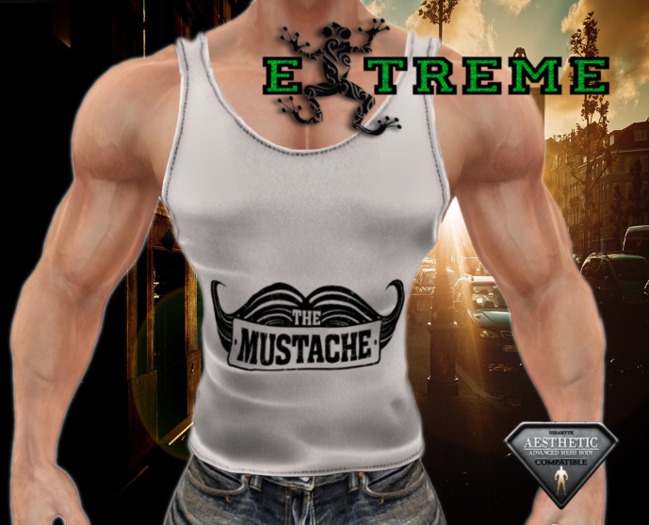 !!EXTREME!! - The Mustache Tank Top (Aesthetic Niramyth)