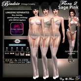 C&F Flora Separates - Lingerie w Appliers - Sage Pink