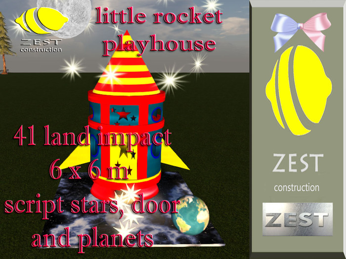 ZEST CONSTRUCTION  LITTLE ROCKETv.1 rez faux boxed
