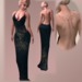 tbu emerald velvet art deco gown w gold filigree mesh