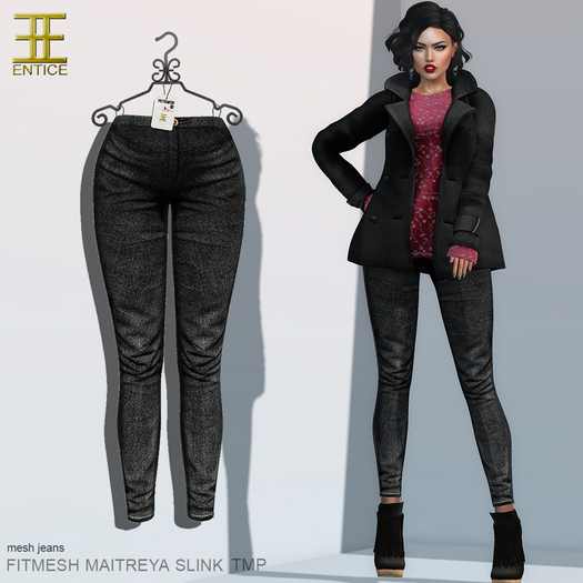 Entice - It's Raining Men Jeans - Black