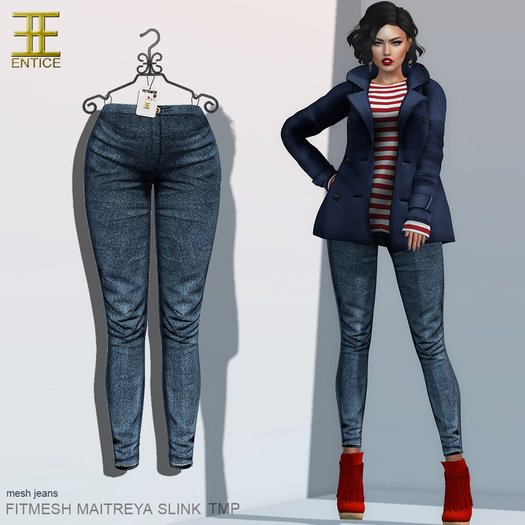 Entice - It's Raining Men Jeans - Dark Blue