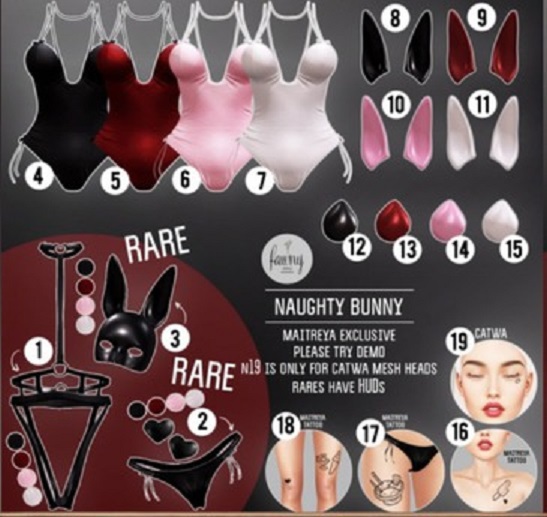 FAWNY Naughty Bunny Maitreya 17 Tattoo