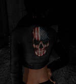 P108 VROOM Biker jacket skull
