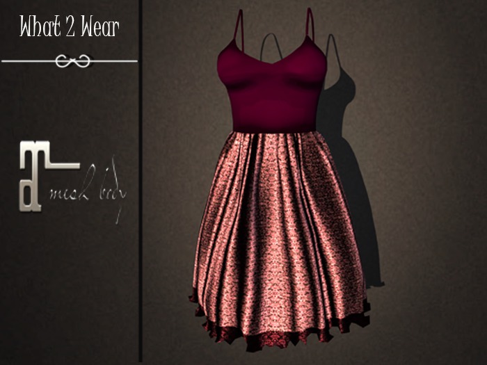 .::What2Wear::. Dress-Bella Purple 2- Maitreya