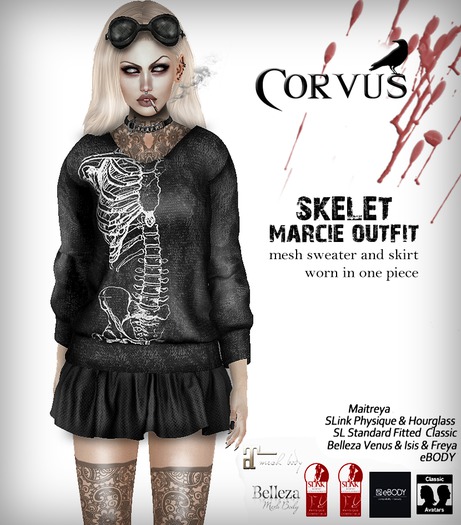 Corvus : Skelet Marcie Outfit
