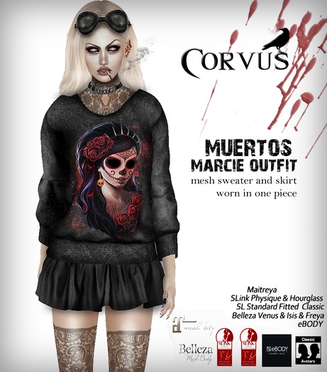 Corvus : Muertos Marcie Outfit
