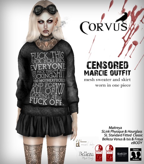 Corvus : Censored Marcie Outfit