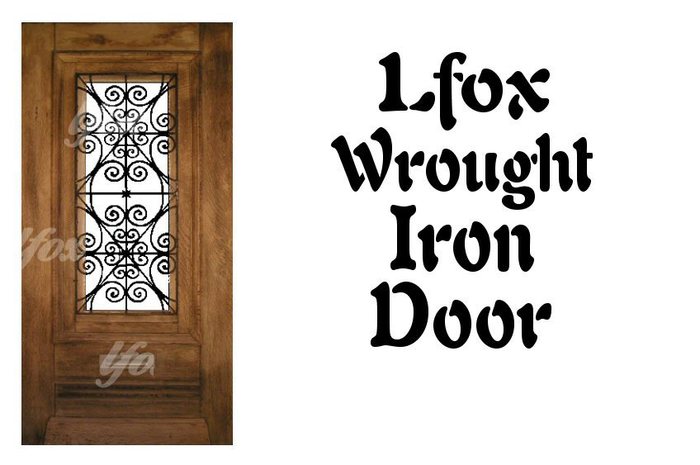 lfox Wrought Iron Insert Door (boxed)